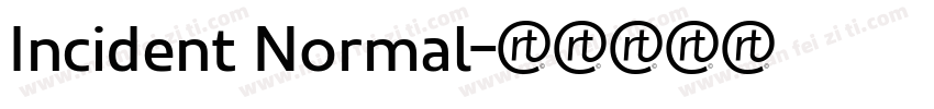 Incident Normal字体转换